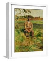 A Farmhand on the Estate at Celeyran, 1882-Henri de Toulouse-Lautrec-Framed Giclee Print