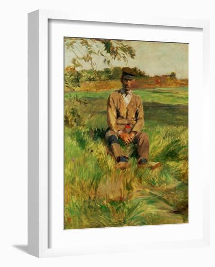 A Farmhand on the Estate at Celeyran, 1882-Henri de Toulouse-Lautrec-Framed Giclee Print