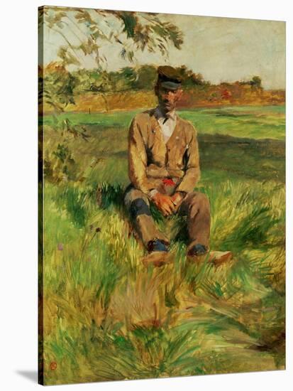 A Farmhand on the Estate at Celeyran, 1882-Henri de Toulouse-Lautrec-Stretched Canvas