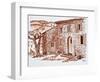 A farmhouse, Grasse, Provence, France.-Richard Lawrence-Framed Photographic Print