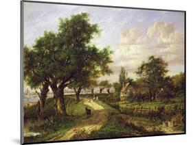 A Farmstead by a River-Patrick Nasmyth-Mounted Giclee Print