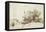 A Farmstead by a Stream-Rembrandt van Rijn-Framed Stretched Canvas