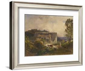 A Farmyard at Princes Risborough, 19th Century-Samuel Palmer-Framed Giclee Print