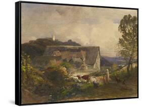 A Farmyard at Princes Risborough, 19th Century-Samuel Palmer-Framed Stretched Canvas