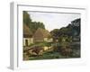 A Farmyard in Normandy-Claude Monet-Framed Art Print