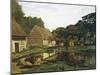 A Farmyard in Normandy-Claude Monet-Mounted Art Print