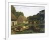 A Farmyard in Normandy-Claude Monet-Framed Art Print