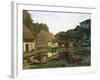 A Farmyard in Normandy-Claude Monet-Framed Art Print