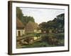 A Farmyard in Normandy-Claude Monet-Framed Art Print