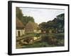 A Farmyard in Normandy-Claude Monet-Framed Art Print