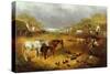 A Farmyard in Spring-John Frederick Herring II-Stretched Canvas