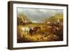 A Farmyard in Spring-John Frederick Herring II-Framed Giclee Print