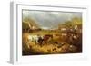 A Farmyard in Spring-John Frederick Herring II-Framed Giclee Print