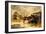 A Farmyard in Winter-John Frederick Herring II-Framed Giclee Print