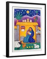 A Farmyard Nativity, 1996-Cathy Baxter-Framed Giclee Print