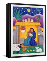 A Farmyard Nativity, 1996-Cathy Baxter-Framed Stretched Canvas