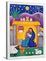 A Farmyard Nativity, 1996-Cathy Baxter-Stretched Canvas