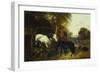 A Farmyard Scene-John Frederick Herring II-Framed Giclee Print