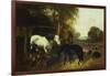 A Farmyard Scene-John Frederick Herring Jnr-Framed Giclee Print