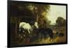 A Farmyard Scene-John Frederick Herring Jnr-Framed Giclee Print