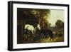 A Farmyard Scene-John Frederick Herring Jnr-Framed Giclee Print