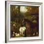 A Farmyard Scene-John Frederick Herring II-Framed Giclee Print