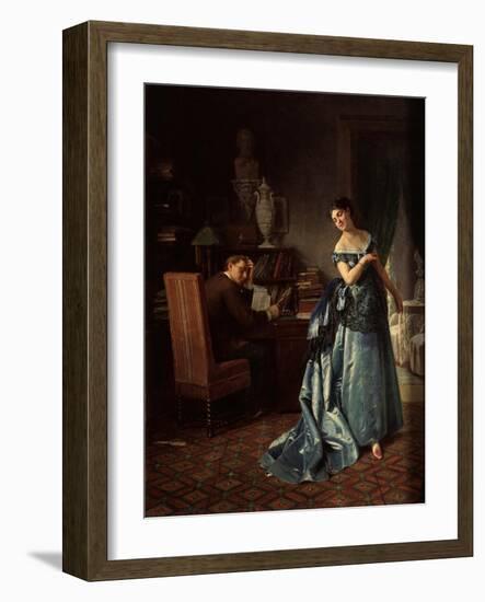 A Fashion Lady. Preparation for a Ball, 1872-Firs Sergeevich Zhuravlev-Framed Giclee Print