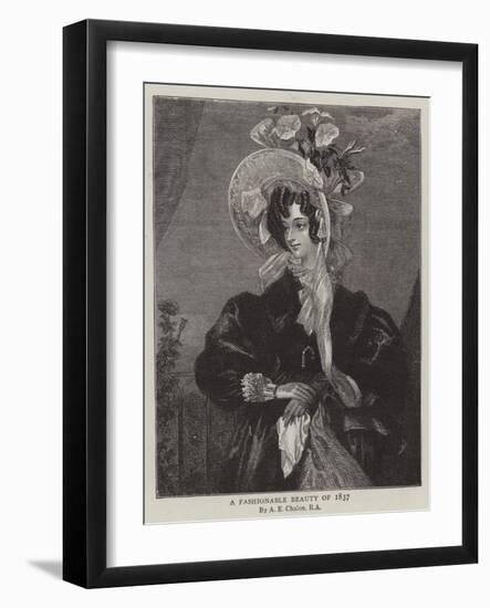 A Fashionable Beauty of 1837-Alfred-edward Chalon-Framed Giclee Print