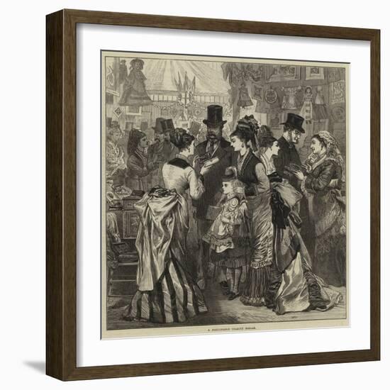 A Fashionable Charity Bazaar-Arthur Hopkins-Framed Giclee Print