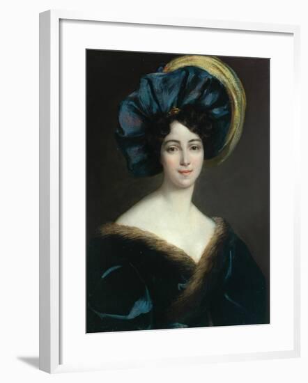 A Fashionable Lady-null-Framed Giclee Print