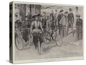 A Fashionable Pastime, the Morning Ride in Hyde Park-Frank Craig-Stretched Canvas