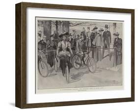 A Fashionable Pastime, the Morning Ride in Hyde Park-Frank Craig-Framed Giclee Print