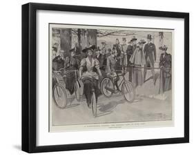 A Fashionable Pastime, the Morning Ride in Hyde Park-Frank Craig-Framed Giclee Print