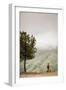 A Father And Daughter Take In The Beauty In The Nepal Mountains-Lindsay Daniels-Framed Photographic Print