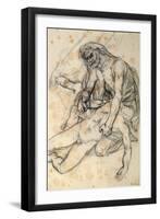 A Father Holding the Body of His Son, Study for the Raft of the Medusa-Théodore Géricault-Framed Giclee Print