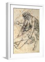 A Father Holding the Body of His Son, Study for the Raft of the Medusa-Théodore Géricault-Framed Giclee Print