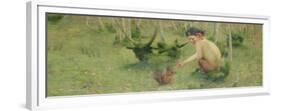 A Faun Feeding a Squirrel-Marianne Stokes-Framed Premium Giclee Print