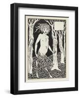 A Faun-Aubrey Beardsley-Framed Giclee Print