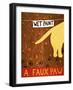 A Faux Paw Yellow-Stephen Huneck-Framed Giclee Print