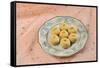 A Favorite Indian Sweet - Milk Pedha-satel-Framed Stretched Canvas