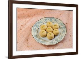 A Favorite Indian Sweet - Milk Pedha-satel-Framed Photographic Print