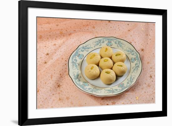 A Favorite Indian Sweet - Milk Pedha-satel-Framed Photographic Print