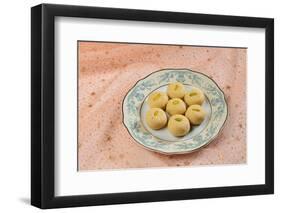A Favorite Indian Sweet - Milk Pedha-satel-Framed Photographic Print