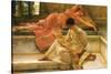 A Favorite Poet-Sir Lawrence Alma-Tadema-Stretched Canvas