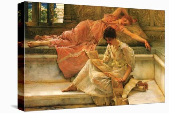 A Favorite Poet-Sir Lawrence Alma-Tadema-Stretched Canvas