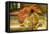 A Favorite Poet-Sir Lawrence Alma-Tadema-Framed Stretched Canvas