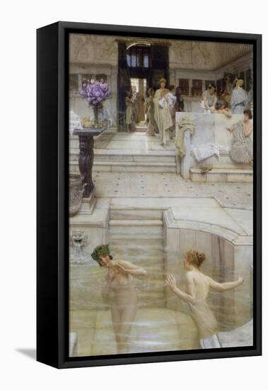 A Favourite Custom-Sir Lawrence Alma-Tadema-Framed Stretched Canvas
