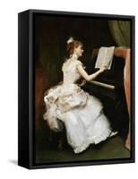 A Favourite Piece-Raimundo De Madrazo Y Garreta-Framed Stretched Canvas