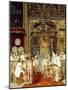 A Feast Day, 1890 (Oil on Panel)-Jose Villegas Y Cordero-Mounted Giclee Print