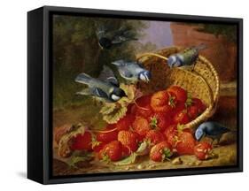 A Feast of Strawberries (Blue Tits) by Eloise Harriet Stannard-Eloise Harriet Stannard-Framed Stretched Canvas